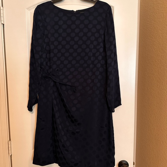 Ann Taylor navy long sleeve dress - Picture 1 of 3
